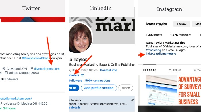 Social media platforms have only 1 link per bio. You need link in bio tools to consolidate your online presence in a single link. 