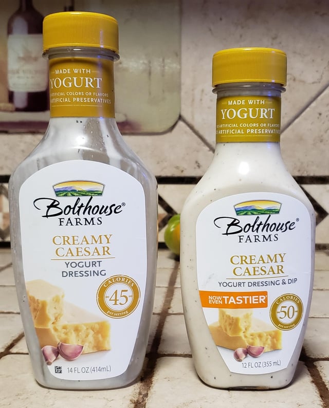 shrinkflation example with dressing