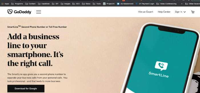 GoDaddy vanity phone number offer