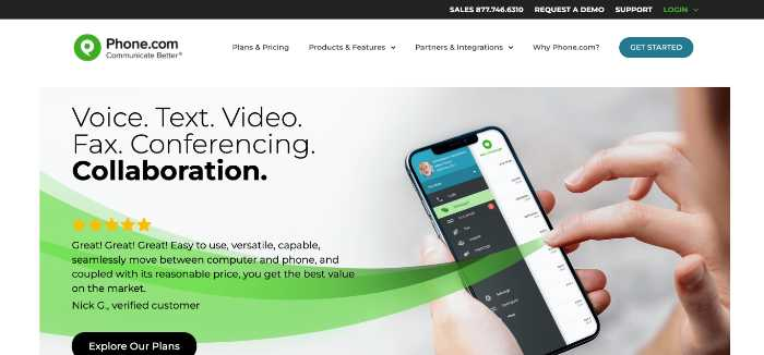 Phone.com vanity phone number offer