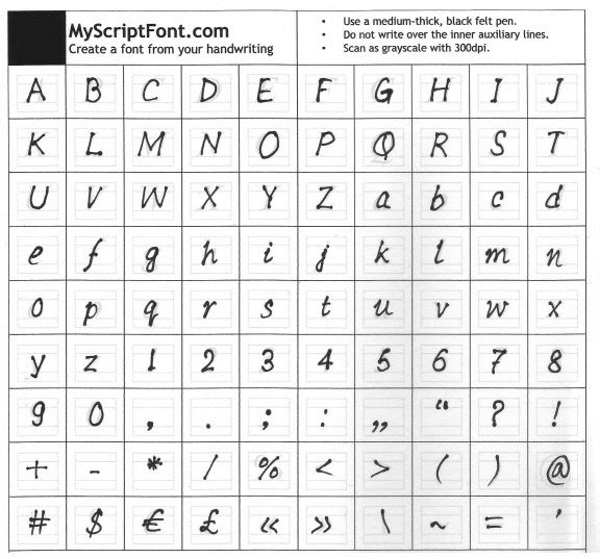 handwriting fonts