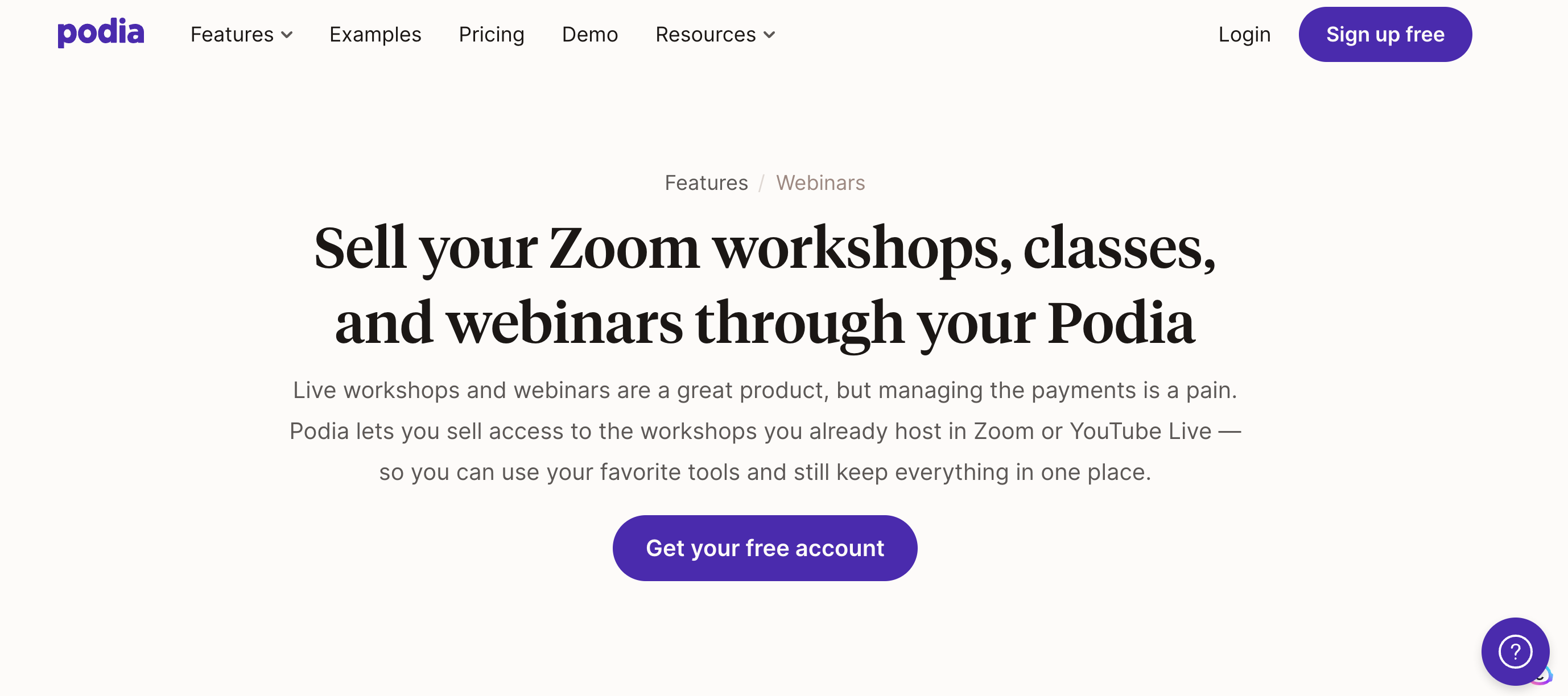 Podial virtual event software